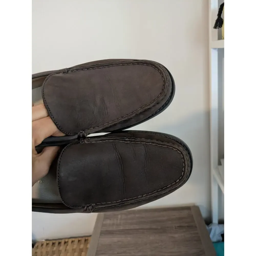 Polo Ralph Lauren Kristofer Loafers Men 9D Brown Chocolate Suede Heritage Office